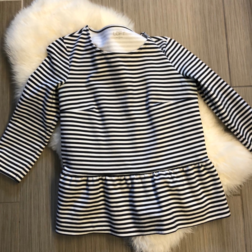 Loft ruffle top